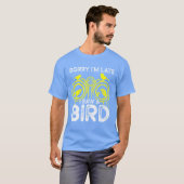 鳥が可愛い鳥の恋人の男の子の家族を見る Tシャツ (正面フル)