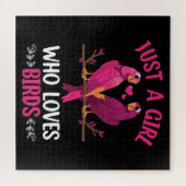 鳥が大好きな女の子 ジグソーパズル (横)