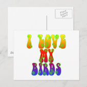 鳥が大好き ポストカード (正面/裏面)