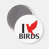 鳥が大好き マグネット (正面/裏面)