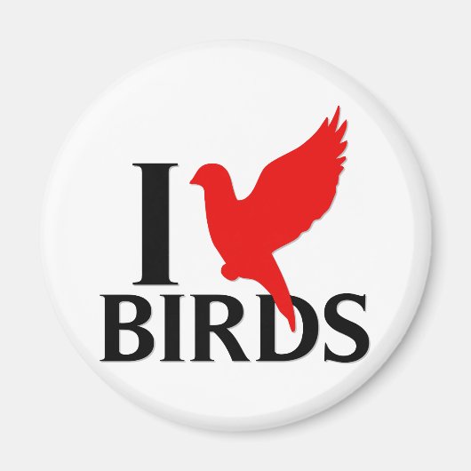 鳥が大好き マグネット (正面)