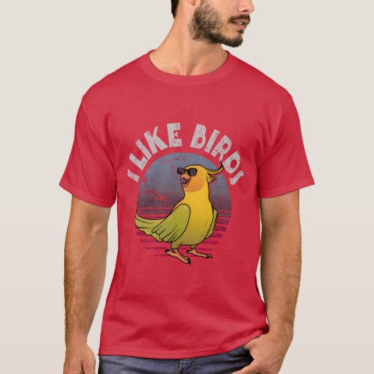 鳥が好きなバードウォッチング仲間 Tシャツ (正面)