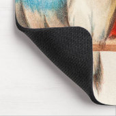 鳥が座かわいらしって静か マウスパッド (コーナー)