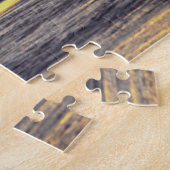 鳥が日の出でフロリダのビーチに集まる ジグソーパズル (側面)