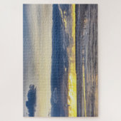 鳥が日の出でフロリダのビーチに集まる ジグソーパズル (縦)