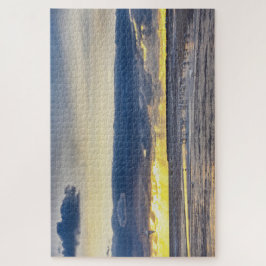 鳥が日の出でフロリダのビーチに集まる ジグソーパズル