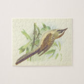 鳥が木の枝に止まるパズル ジグソーパズル (横)