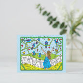 鳥が歌うように歌う_葉書 ポストカード (スタンド正面)