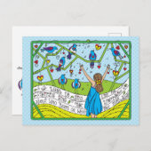 鳥が歌うように歌う_葉書 ポストカード (正面/裏面)