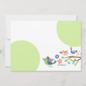 鳥が歌っている招待状 招待状 (裏面)