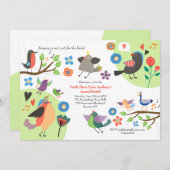 鳥が歌っている招待状 招待状 (正面/裏面)