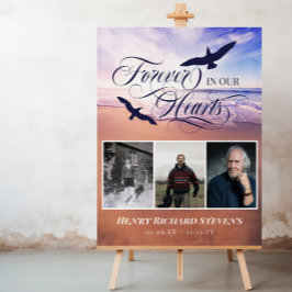 鳥が海の永遠の記憶を胸に葬儀