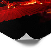 鳥が燃えている ポスター (角)