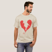 鳥が私のハートを壊した Tシャツ (正面フル)