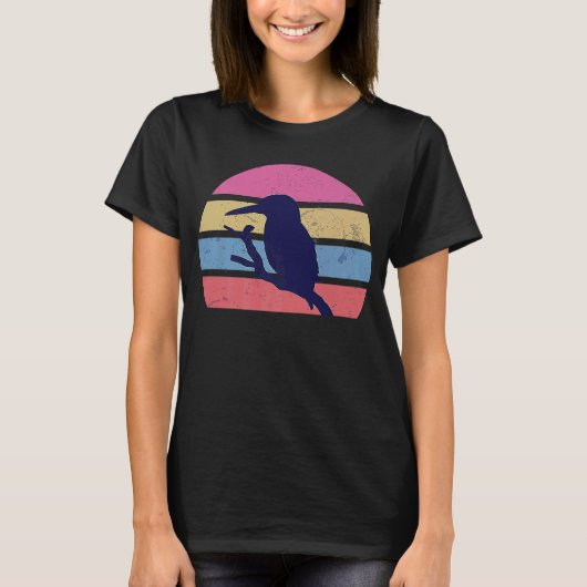 鳥が空を飛ぶ空気の羽の羽の早いbbir tシャツ (正面)