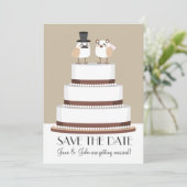 鳥が結婚式のケーキを愛する セーブザデート (スタンド正面)