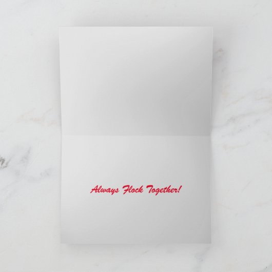 鳥が群がる カード (内部)