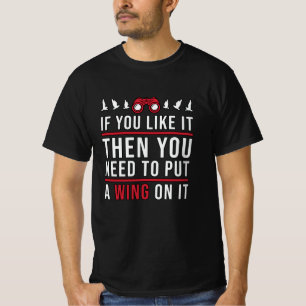 鳥が羽を見ている鳥Bird Watcher Tシャツ