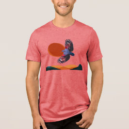 鳥が舞い上がるTシャツ トリブレンドシャツ トライブレンドＴシャツ