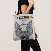 鳥が見える？トートバッグ トートバッグ (クローズアップ)