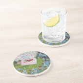 鳥が郵便物を配達する コースター (側面)