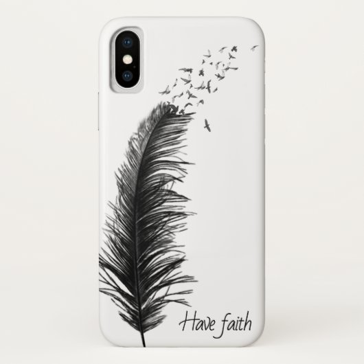 鳥が飛ぶ黒い羽 Case-Mate iPhoneケース (裏面)