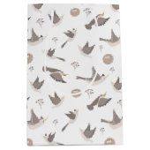 鳥が飛ぶ ミディアムペーパーバッグ (正面)