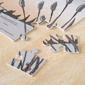 鳥が飛んでからまだ水が残る ジグソーパズル (側面)