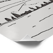 鳥が飛んでからまだ水が残る ポスター (コーナー)