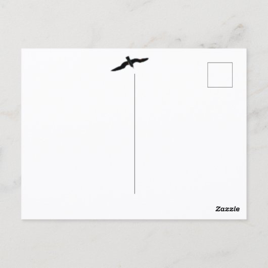 鳥が飛んで高引用文のカモメを舞い上がらない ポストカード (裏面)