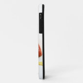 鳥が 'さえずり' を言う 愛の鳥 スパークルレッド 陶器 Case-Mate iPhoneケース (裏面/左)