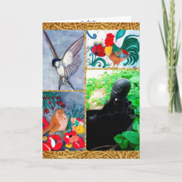 鳥たちが挨拶する カード