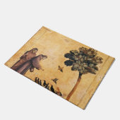 鳥たちに説教するアッシジの聖フランシス ドアマット (アングル)