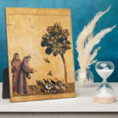 鳥たちに説教するアッシジの聖フランシス フォトプラーク (側面)