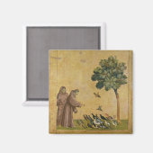 鳥たちに説教するアッシジの聖フランシス マグネット (正面/裏面)