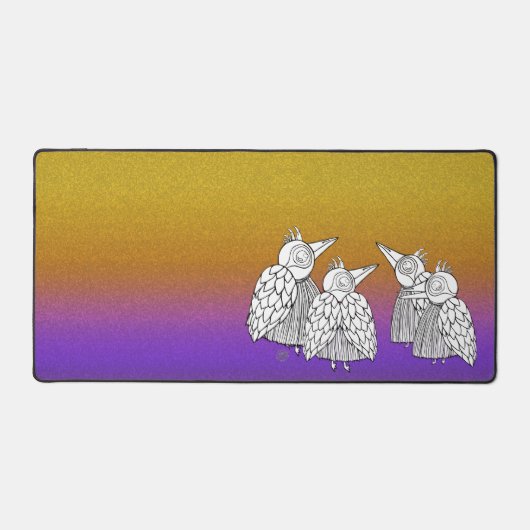 鳥たちの集会 デスクマット (正面)