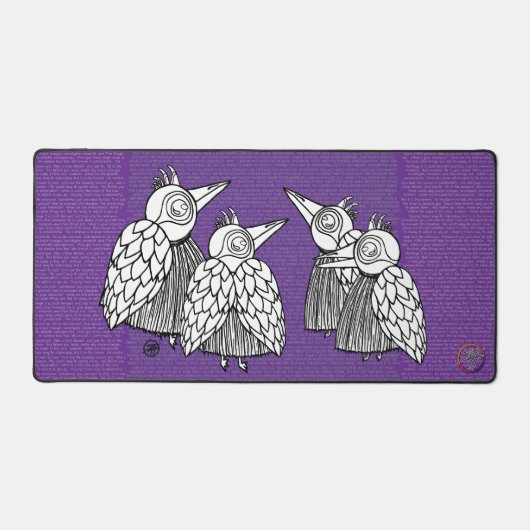 鳥たちの集会 デスクマット (正面)