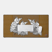 鳥たちの集会 デスクマット (キーボード&マウス)