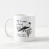 鳥だったらいいのに 面白いマグカップ コーヒーマグカップ (左)