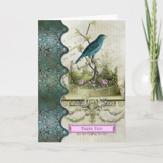 鳥でサンキューカード サンキューカード (正面)