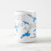 鳥として無料2 Mug コーヒーマグカップ (中央)