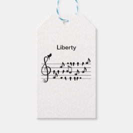 鳥として無料、歌の鳥のカスタマイズ可能 ギフトタグ