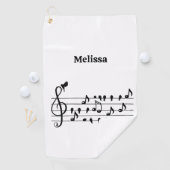 鳥として無料、歌の鳥のカスタマイズ可能 ゴルフタオル (インサイチュ)