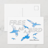 鳥として自由2 ポストカード (正面/裏面)