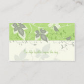 鳥とつる植物特別座席表 プレイスカード (裏面)