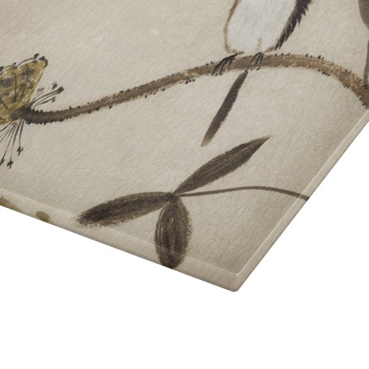 鳥との中国ので伝統的なインク絵画 カッティングボード (角)