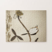 鳥との中国ので伝統的なインク絵画 ジグソーパズル (横)