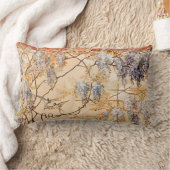 鳥との花柄 ランバークッション (ブランケット)