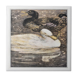 鳥とアヒルのビクトリアン芸術 タイル