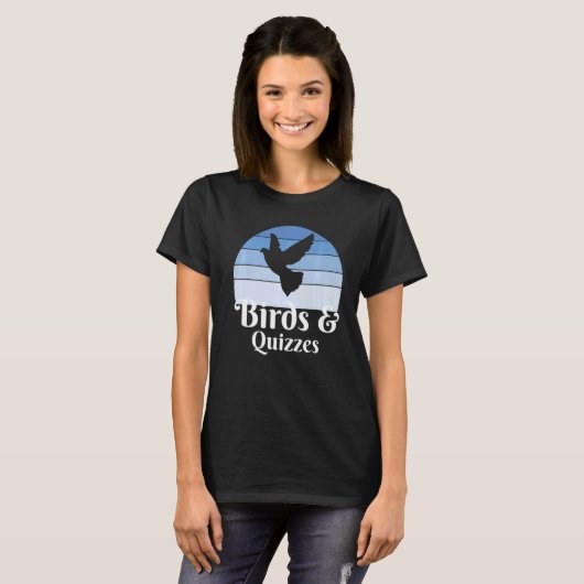 鳥とクイズ Tシャツ (正面フル)